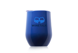 Largo Stemless Wine Glass with Lid medium blue