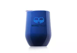 Largo Stemless Wine Glass with Lid medium blue