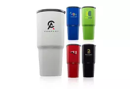 Barton Plastic double wall travel mug