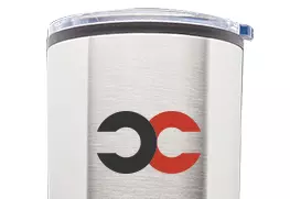 Glacier plastic tumbler silver