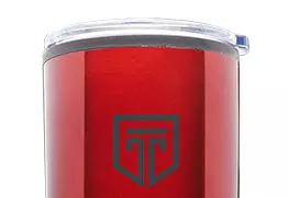 Glacier plastic tumbler red