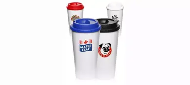 16 oz. 2GoCup Plastic Tumblers | Gold Image Printing