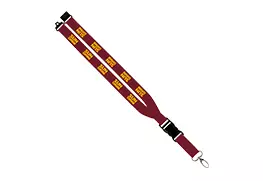 Maverick 1" burgundy Lanyards