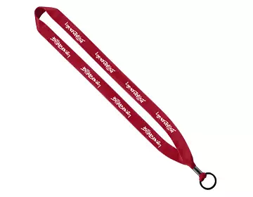 Polyester Lanyard Red