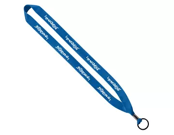 Polyester Lanyard electric blue