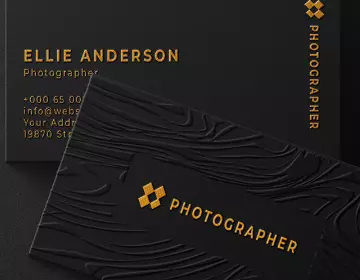 Embossed Foil business cards