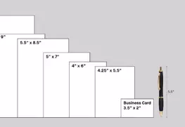 Standard print sizes