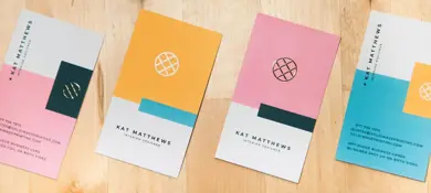 Raised Foil Business Cards | Foil Business Cards | Gold Image