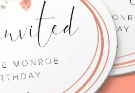 Die Cut Invites (Oval)