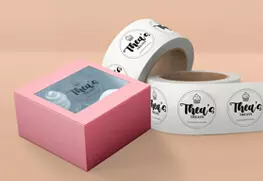 Clear Circle Roll Labels