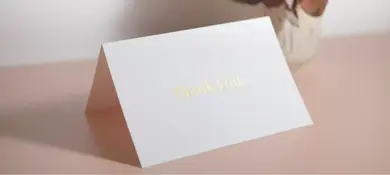 Foil Stamp Greeting Cards | Gold Image Printing
