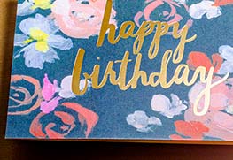 Gold Foil Greeting Cards