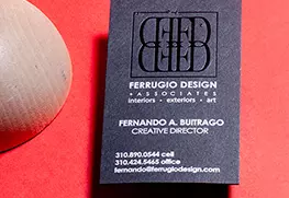 Custom White Ink Business Cards