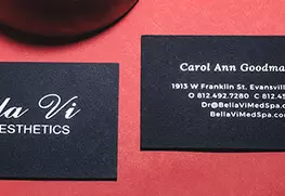 White Ink Business Cards