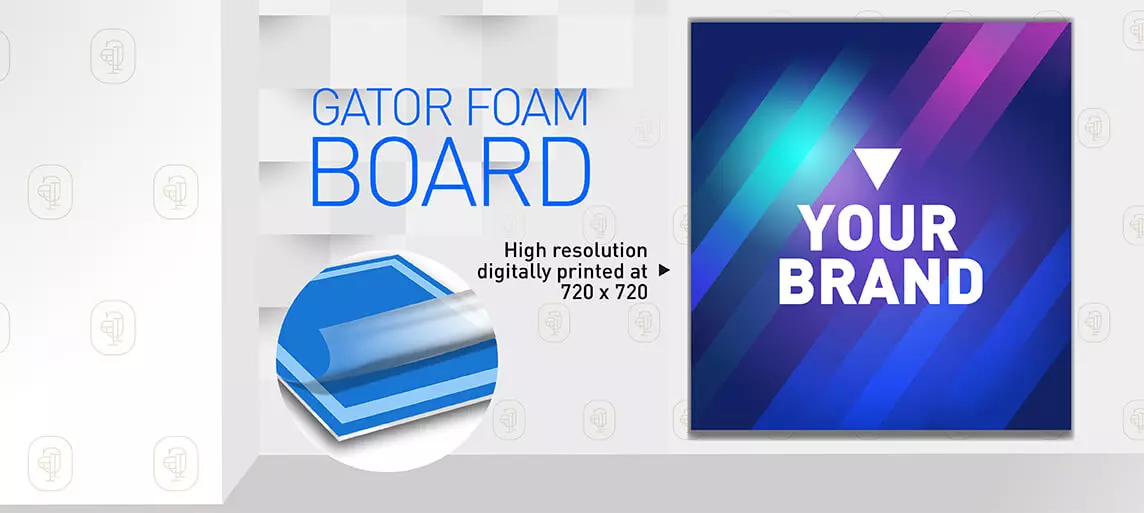 3/16 Black 1 Side Self Adhesive Foam Core Boards :24x36