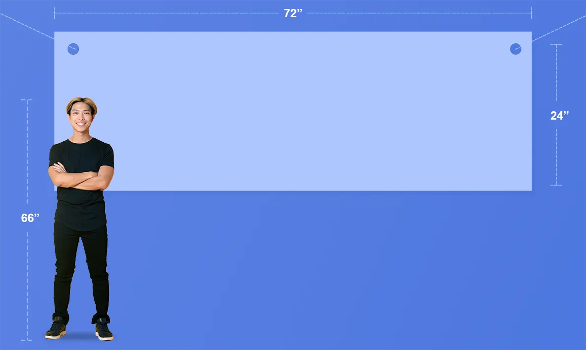 Large Outdoor: 72x24 