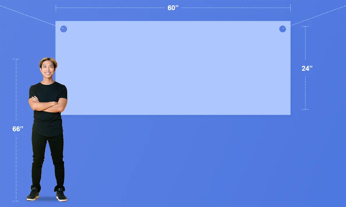 Large Outdoor: 60x24
